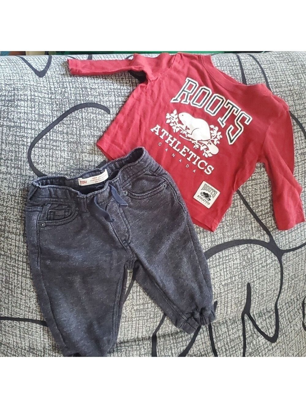 Levi joggers roots top size 12 months and 3 to 6 months